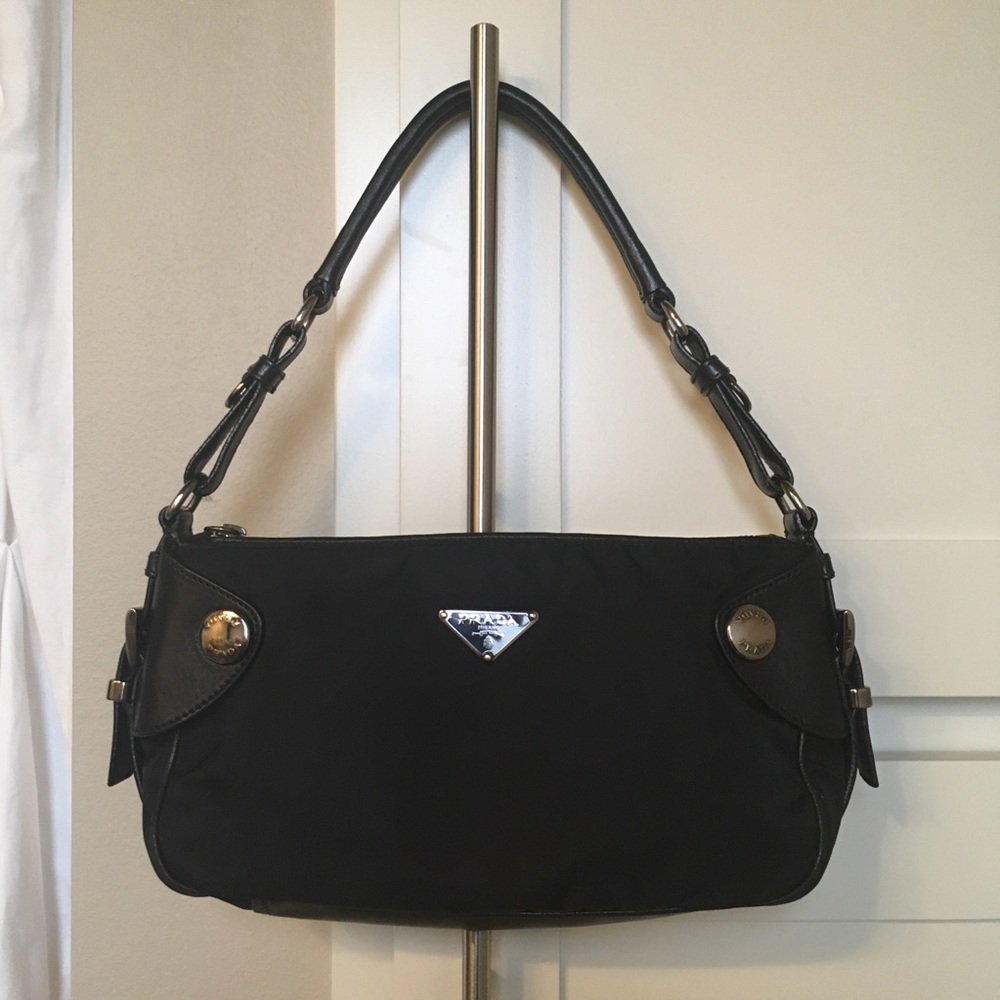 PRADA Tessuto + Nappa S in Nero